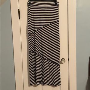 Express striped maxi skirt